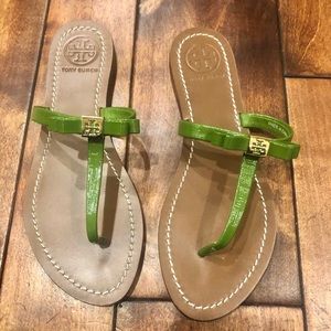Tory Burch patent leather sandals